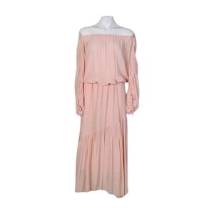 JOIE Elazara Ballet Pink Off Shoulder Blouse and Hiwalani B‎ Textured Skirt